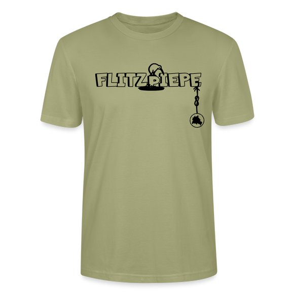EINE FLITZPIEPE - Unisex Bio T-Shirt - Nebelgrün