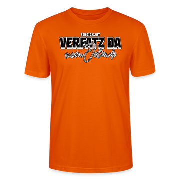 VERFATZT DA VOM JELÄNDE- Unisex T-Shirt BIO - Tieforange