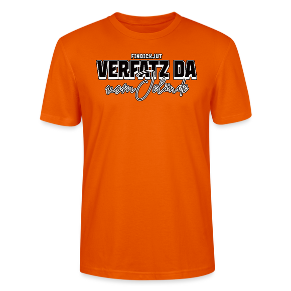 VERFATZT DA VOM JELÄNDE- Unisex T-Shirt BIO - Tieforange