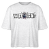 WAT IS'N?-Frauen Boxy Bio-T-Shirt - Weiß meliert