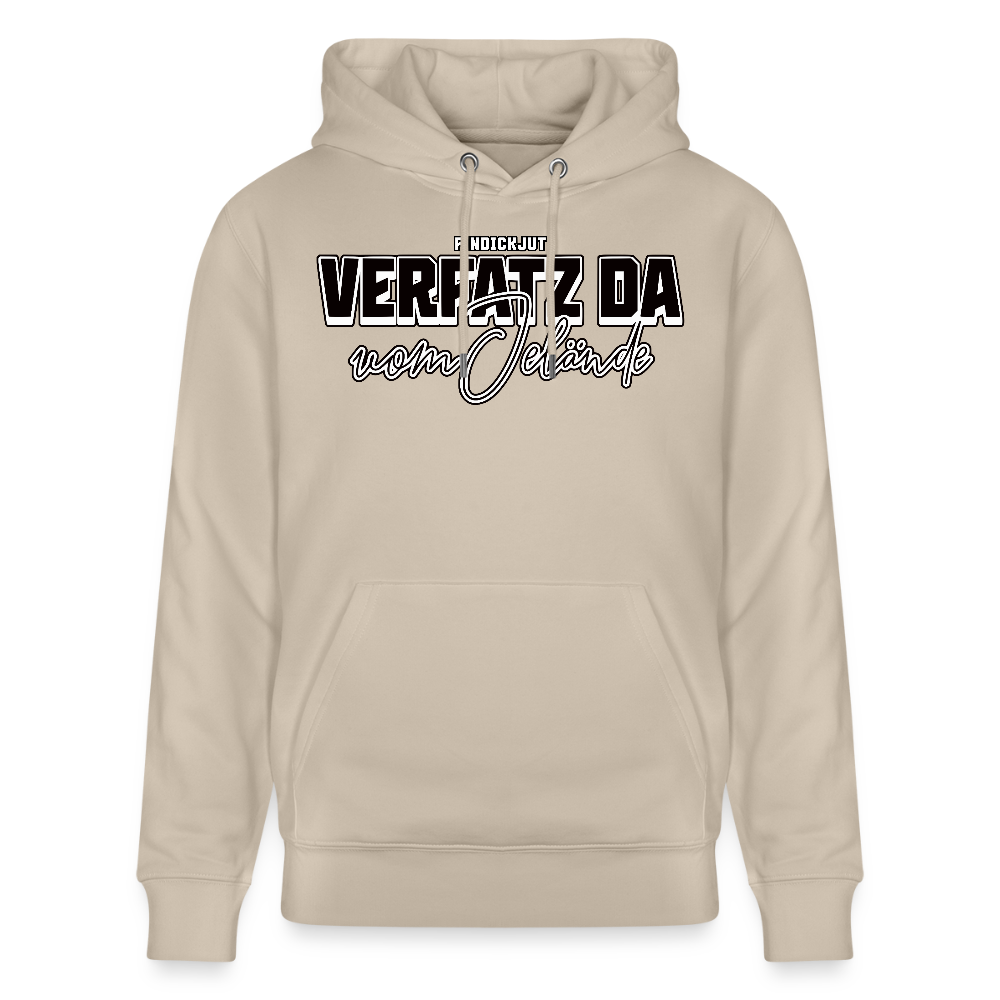 VERFATZ DA VOM JELÄNDE-Unisex Bio-Hoodie - Beige