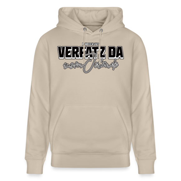 VERFATZ DA VOM JELÄNDE-Unisex Bio-Hoodie - Beige