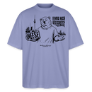 Berlin Souvenir mit Spruch-NEESE-Oversized Unisex Bio T-Shirt - Violett