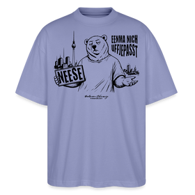 Berlin Souvenir mit Spruch-NEESE-Oversized Unisex Bio T-Shirt - Violett