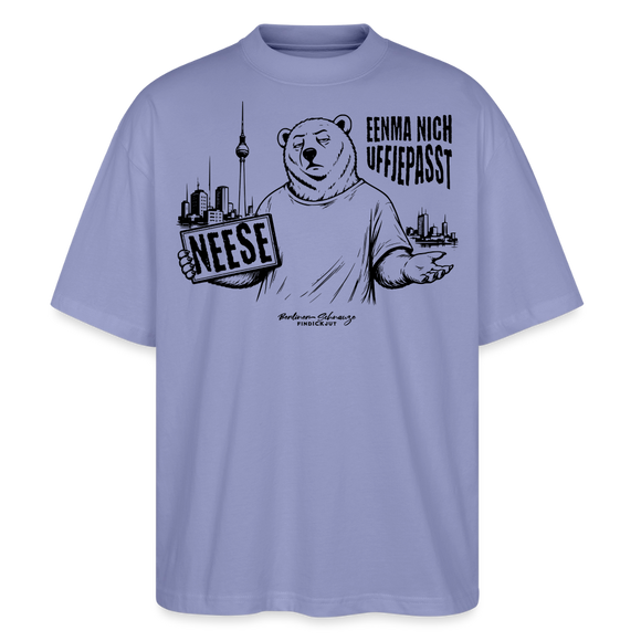 Berlin Souvenir mit Spruch-NEESE-Oversized Unisex Bio T-Shirt - Violett