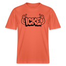 ICKE- RELAXED FIT Unisex Organic T-Shirt mit Berliner Schnauze - Hellrot