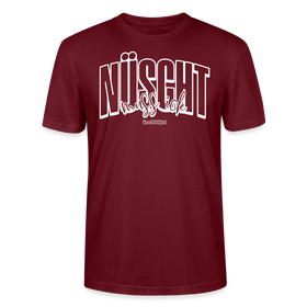 Berlin Shirt mit Schnauze-NÜSCHT MUSS ICK-Unisex T-Shirt Bio - Burgunderrot