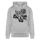 ICK LACH MIR N AST - Unisex Bio-Hoodie mit Berliner Berlin - Grau meliert