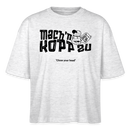 MACH N KOPP ZU-Frauen Boxy Bio-T-Shirt - Weiß meliert