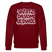 Berliner Kultspruch-VAFATZ DA IM JELÄNDE-Unisex Bio-Sweatshirt - Burgunderrot