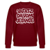 Berliner Kultspruch-VAFATZ DA IM JELÄNDE-Unisex Bio-Sweatshirt - Burgunderrot
