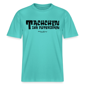 Berliner Begrüssung-TACHCHEN IHR FLITZPIEPEN- RELAXED FIT Unisex Organic T-Shirt - Poolblau