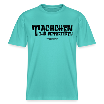 Berliner Begrüssung-TACHCHEN IHR FLITZPIEPEN- RELAXED FIT Unisex Organic T-Shirt - Poolblau