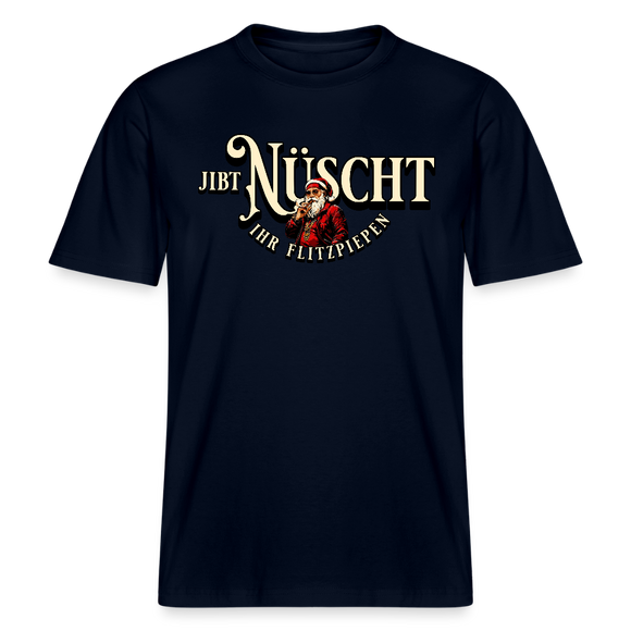 Berlin Shirt-JIBT NÜSCHT IHR FLITZPIEPEN- Unisex Relaxed Fit Bio - Navy