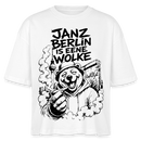 Berlin Shirt-JANZ BERLIN IS EENE WOLKE-Frauen Boxy Bio-T-Shirt - Weiß