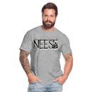 NEESE-Männer Premium Bio T-Shirt - Grau meliert