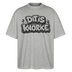 DIT IS KNORKE-Oversized Unisex Bio T-Shirt mit Berliner Schnauze - Grau meliert
