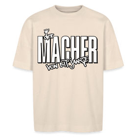 DER MACHER VON DIT JANZE - Unisex Oversize Bio-T-Shirt - Naturweiß