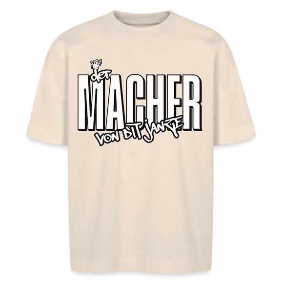 DER MACHER VON DIT JANZE - Unisex Oversize Bio-T-Shirt - Naturweiß