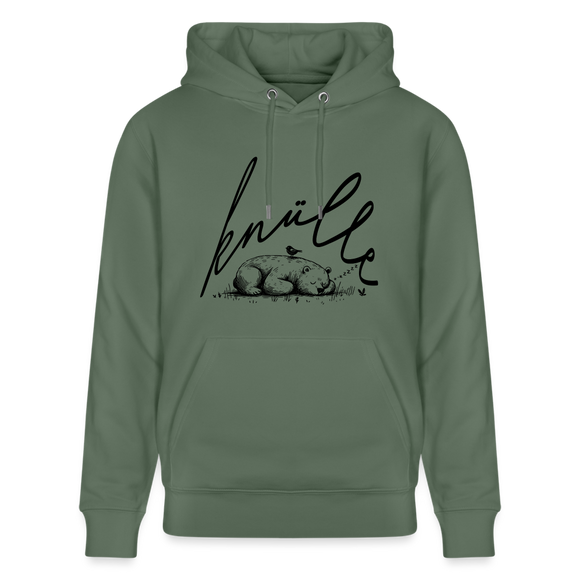KNÜLLE - Unisex Bio-Hoodie - Tanngrün