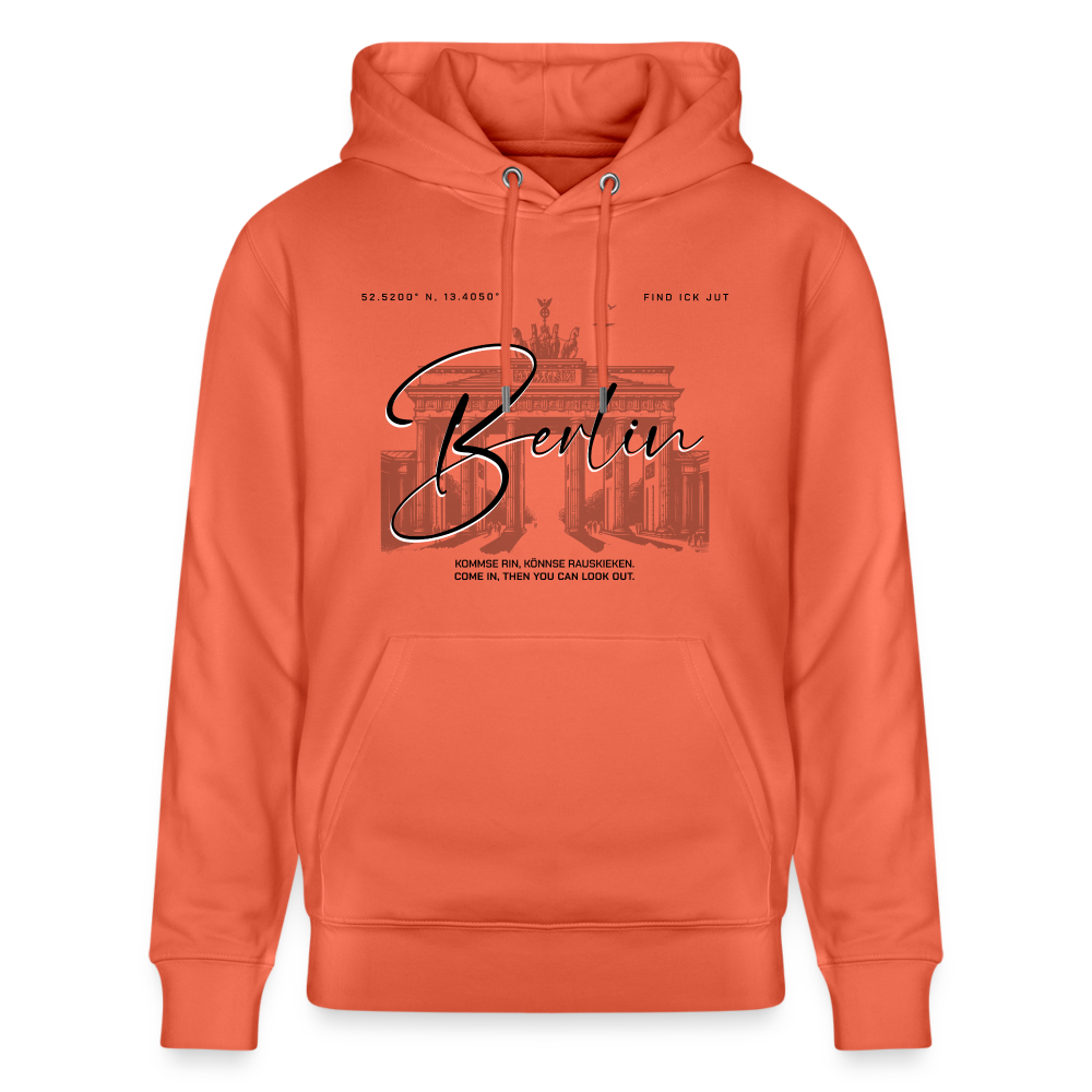 BERLIN-Unisex Bio-Hoodie - Hellrot