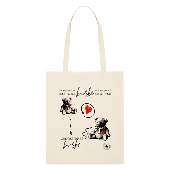 BERLINER KNORKE-Bio-Stoffbeutel - Naturweiß