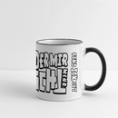 Berliner Spruch-ICK WUNDER MIR-Panoramatasse - Weiß/Schwarz