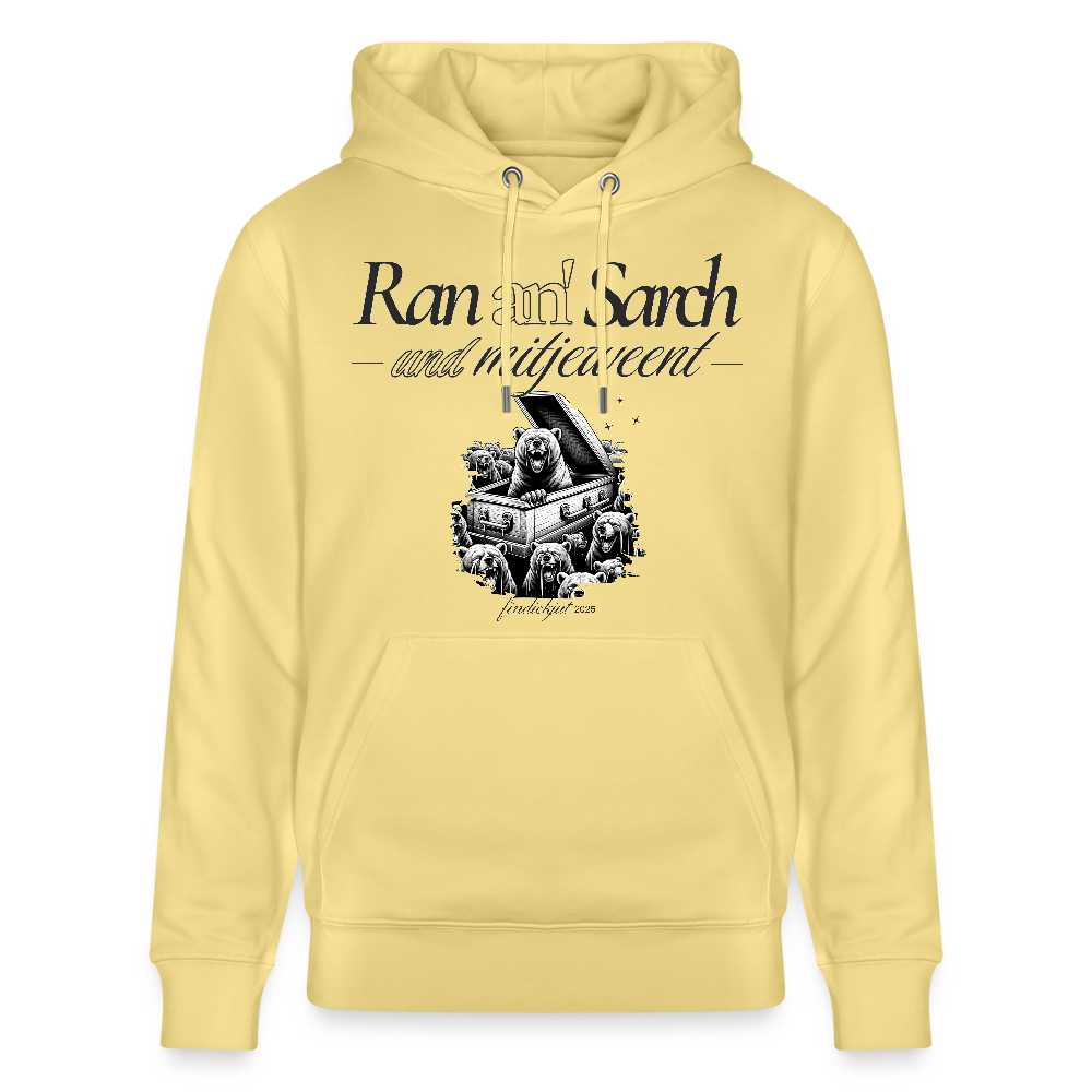 Ran an' Sarg-Unisex Bio-Hoodie - Gelb Viva 