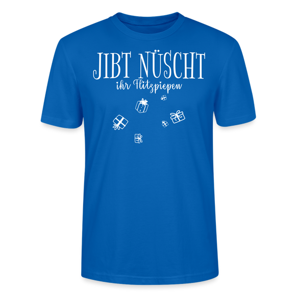 JIBT NÜSCHT - Unisex T-Shirt Bio-regular - Pfauenblau