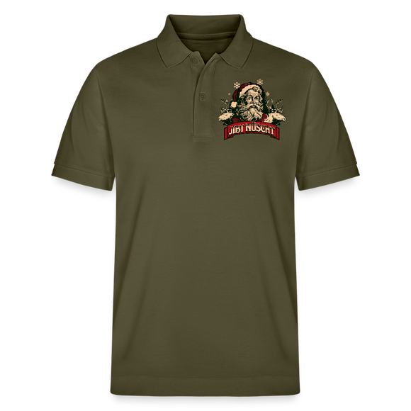 JIBT NÜSCHT zu WEihnachten-Unisex Bio-Poloshirt - Khaki