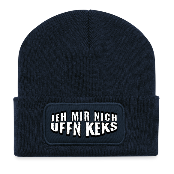 Berliner Spruch-JEH MIR NICH UFFN KEKS-Beanie - French Navy