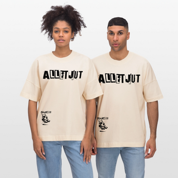 ALLET JUT-Unisex Oversize Bio-T-Shirt - Weißgrau