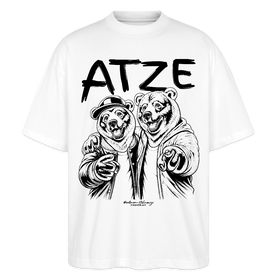 ATZE-Berlin Shirt-Oversized Unisex Bio T-Shirt - Weiß