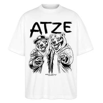 ATZE-Berlin Shirt-Oversized Unisex Bio T-Shirt - Weiß