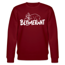 BLÜMERANT-Unisex Bio-Sweatshirt mit echt Berliner Schnauze - Burgunderrot