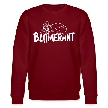 BLÜMERANT-Unisex Bio-Sweatshirt mit echt Berliner Schnauze - Burgunderrot