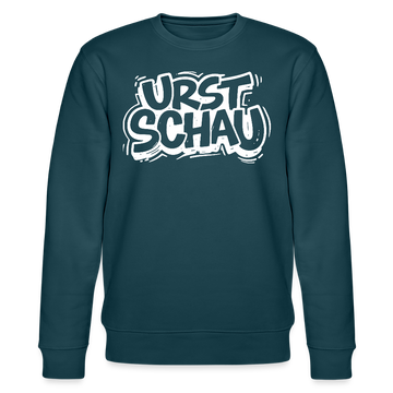 Ostalgie-Unisex Bio-Sweatshirt II - URST SCHAU - Dunkles Petrol