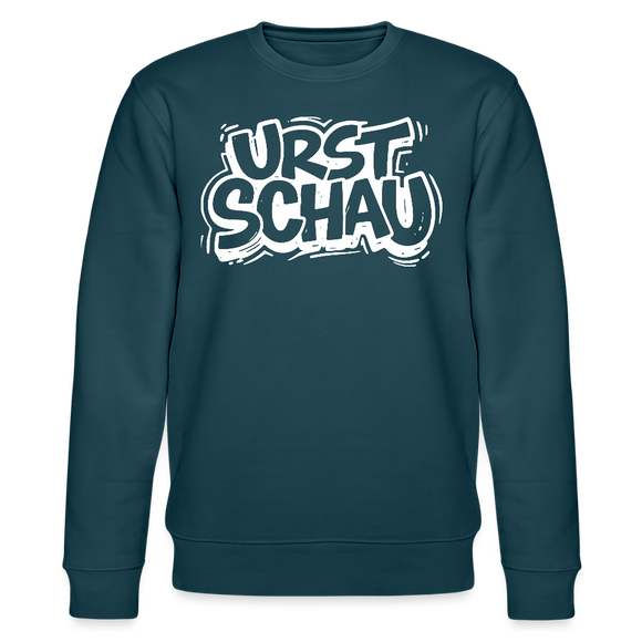 Ostalgie-Unisex Bio-Sweatshirt II - URST SCHAU - Dunkles Petrol