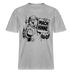 Berlin Souvenir mit Berliner Schnauze-MACH HINNE- RELAXED FIT Unisex Organic T-Shirt - Grau meliert