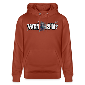 WAT IS'N?-Unisex Bio-Hoodie - Terrakotta