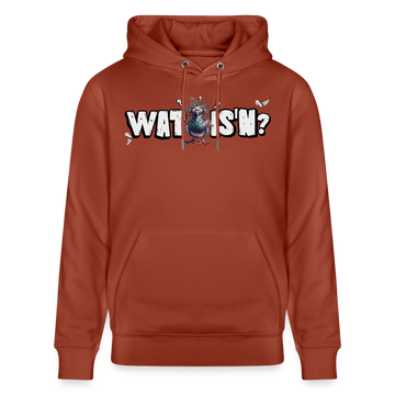 WAT IS'N?-Unisex Bio-Hoodie - Terrakotta