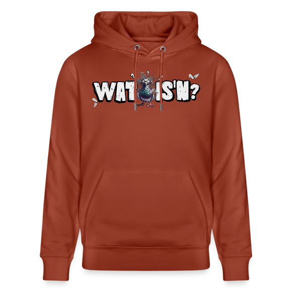 WAT IS'N?-Unisex Bio-Hoodie - Terrakotta