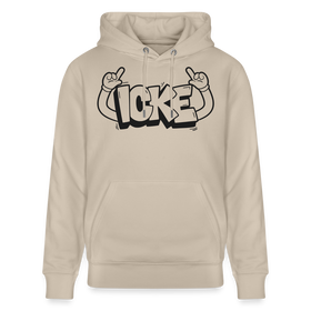 ICKE-Unisex Bio-Hoodie mit Berliner Schnauze - Beige