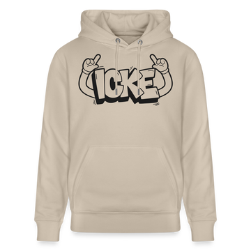 ICKE-Unisex Bio-Hoodie mit Berliner Schnauze - Beige