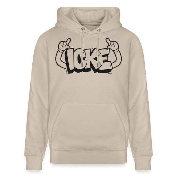 ICKE-Unisex Bio-Hoodie mit Berliner Schnauze - Beige