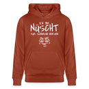 ICK BIN NÜSCHT FÜR SCHWACHE NERVEN-Unisex Bio-Hoodie - Terrakotta