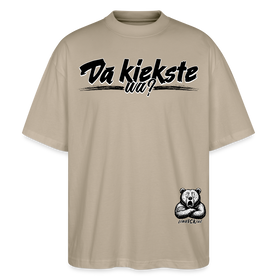 Da kiekste, wa? -Oversized Unisex Bio T-Shirt II - Steingrau