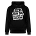 Berliner Spruch-Unisex Bio-Hoodie-BIN DA, KANN LOSJEHN - Schwarz
