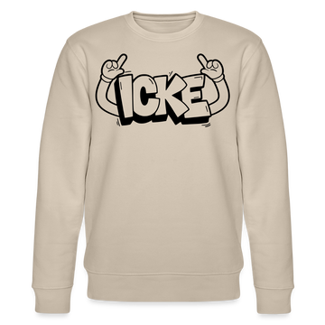 ICKE-Unisex Bio-Sweatshirt  mit Berliner Schnauze - Beige