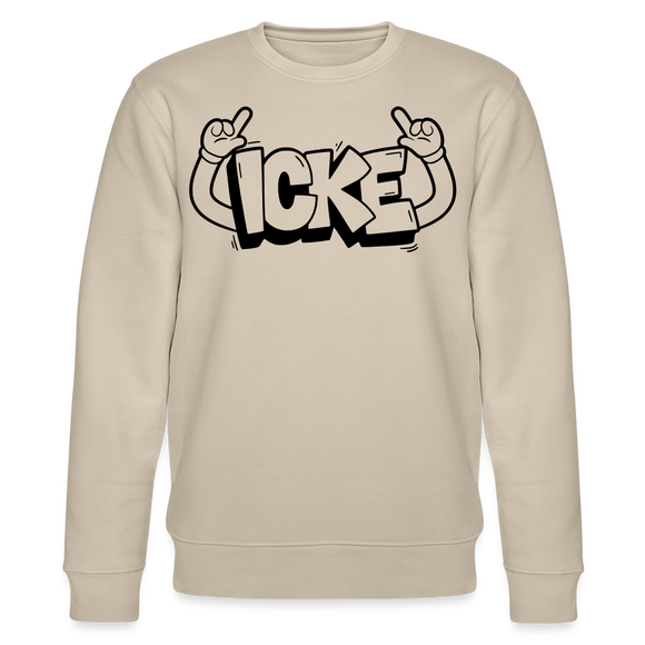 ICKE-Unisex Bio-Sweatshirt  mit Berliner Schnauze - Beige